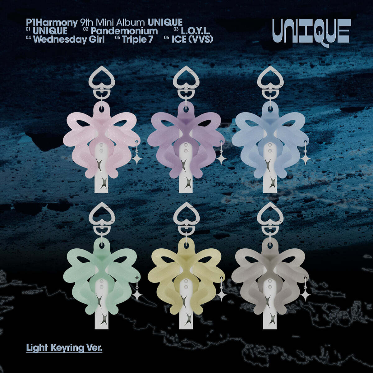 P1Harmony - UNIQUE (Light Keyring Ver.) - 9th Mini Album - FNC ...