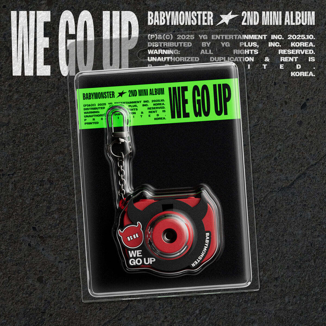 BABYMONSTER - WE GO UP (2nd Mini Album) (MINI BEAM KEYRING Ver.)