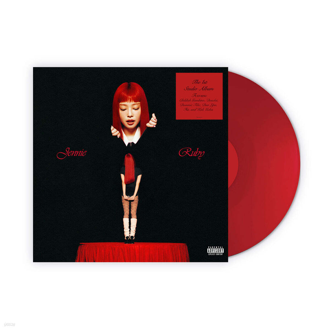 JENNIE - Ruby (1st Studio Album) (Red Color LP, Unsigned)