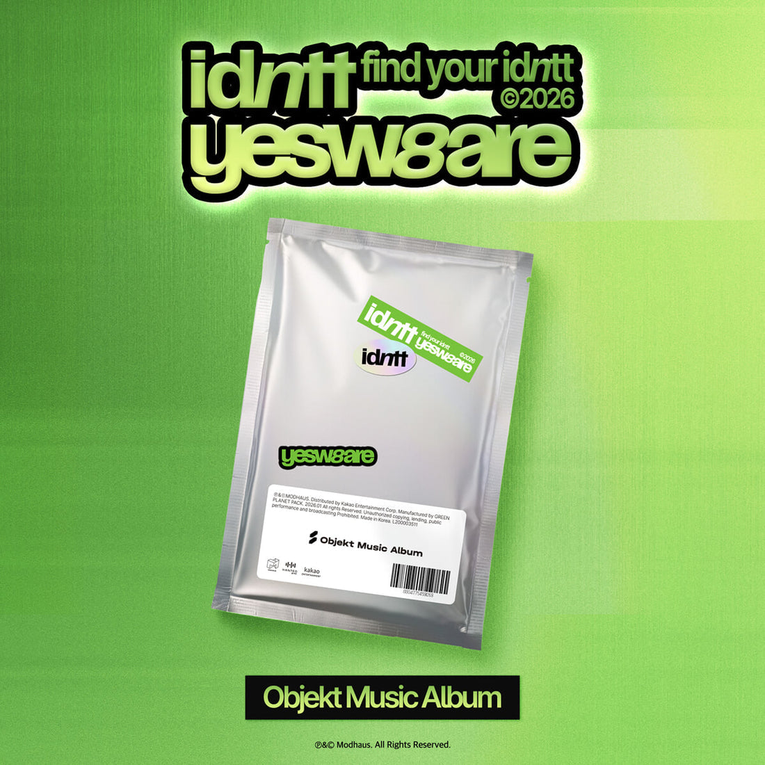 idntt yesweare objekt music album ver.