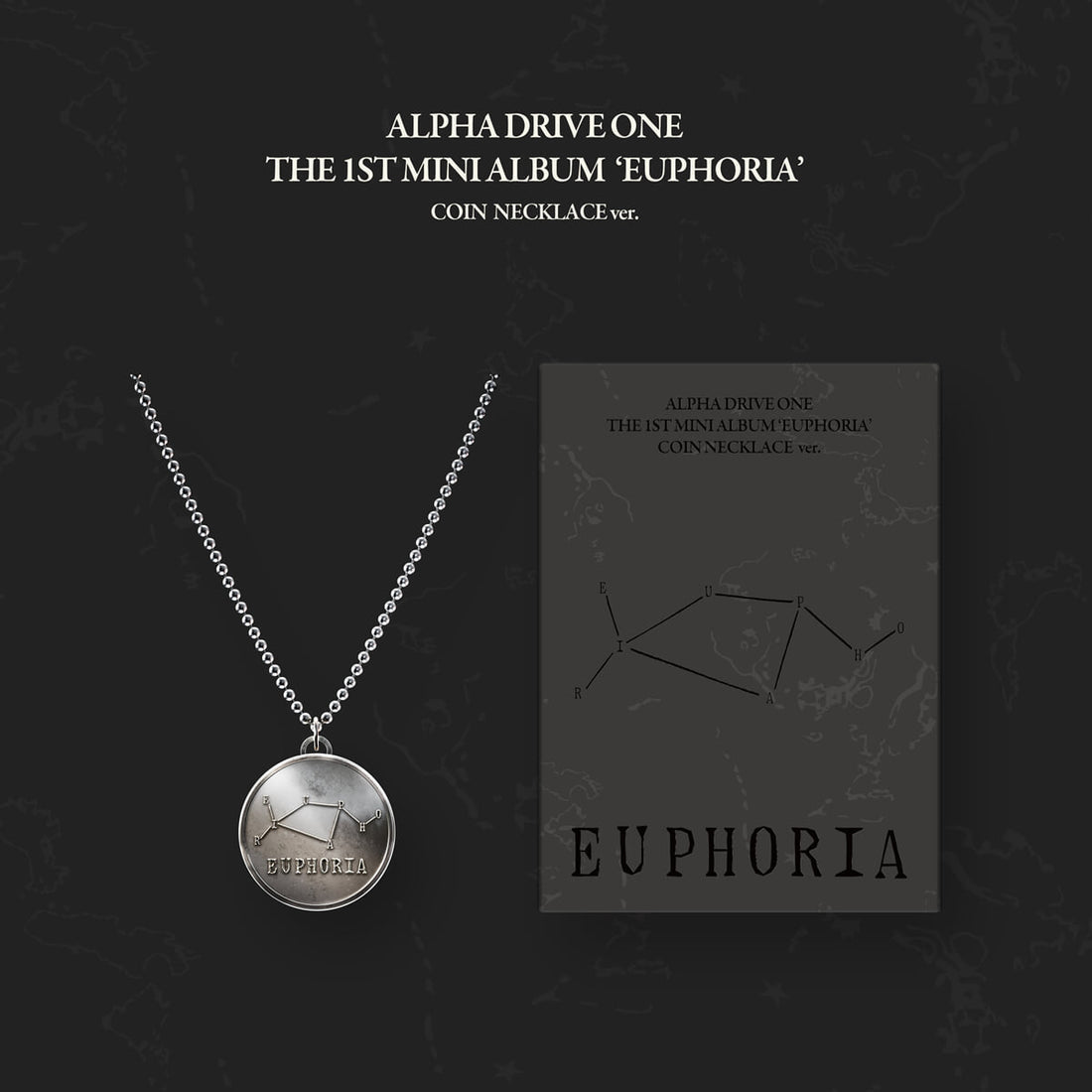 ALPHA DRIVE ONE - 1st Mini Album EUPHORIA (COIN NECKLACE Ver.) (LIMITED EDITION)