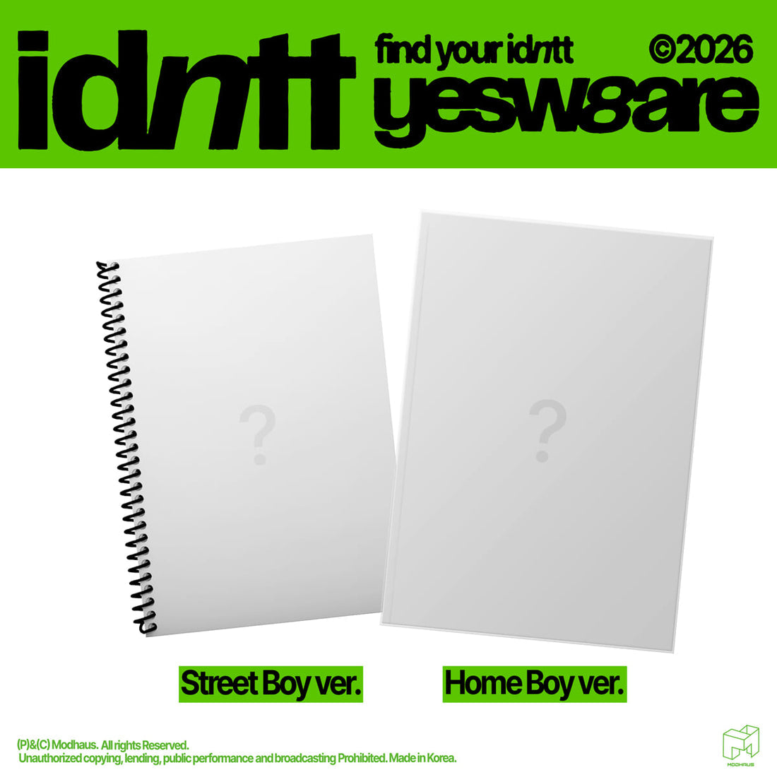 [PRE-ORDER] idntt - Mini Album yesweare
