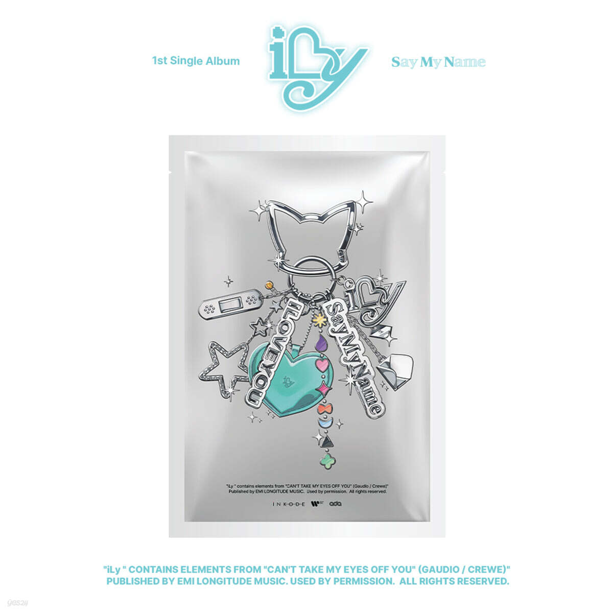 SAY MY NAME - iLy (1st Single Album) KEYRING Ver.