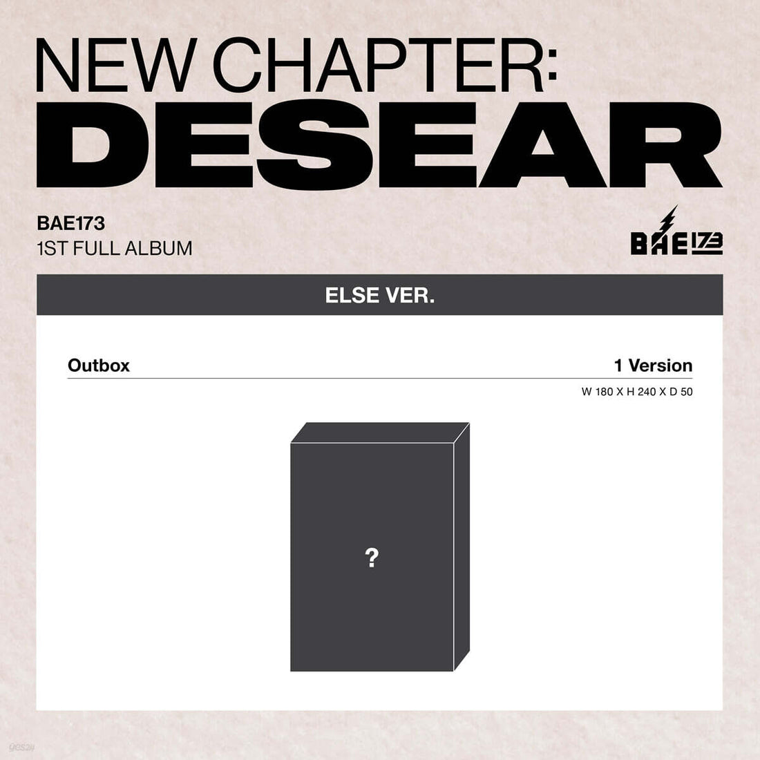 BAE173 - NEW CHAPTER : DESEAR (1st Full Album) ELSE Ver.