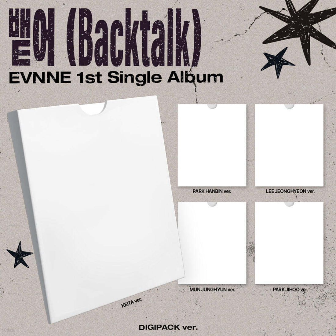 EVNNE Backtalk (1st Single Album) Digipack Ver. Random Ver. official cover image