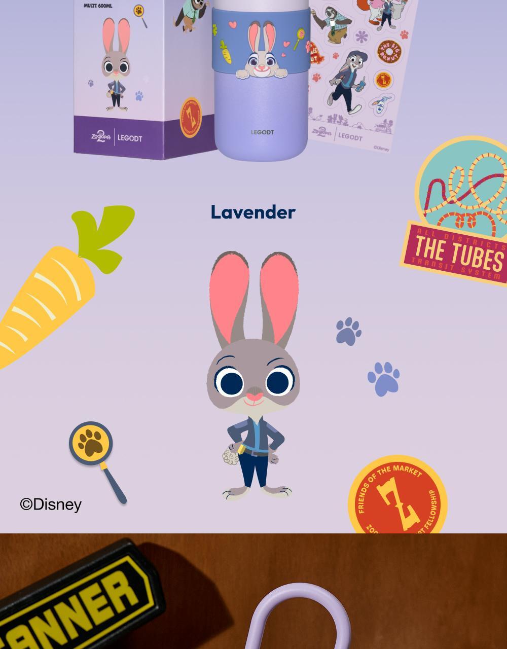LEGODT X Zootopia 2 - Loop Tumbler Multi 600ml + Tumbler Deco Stickers