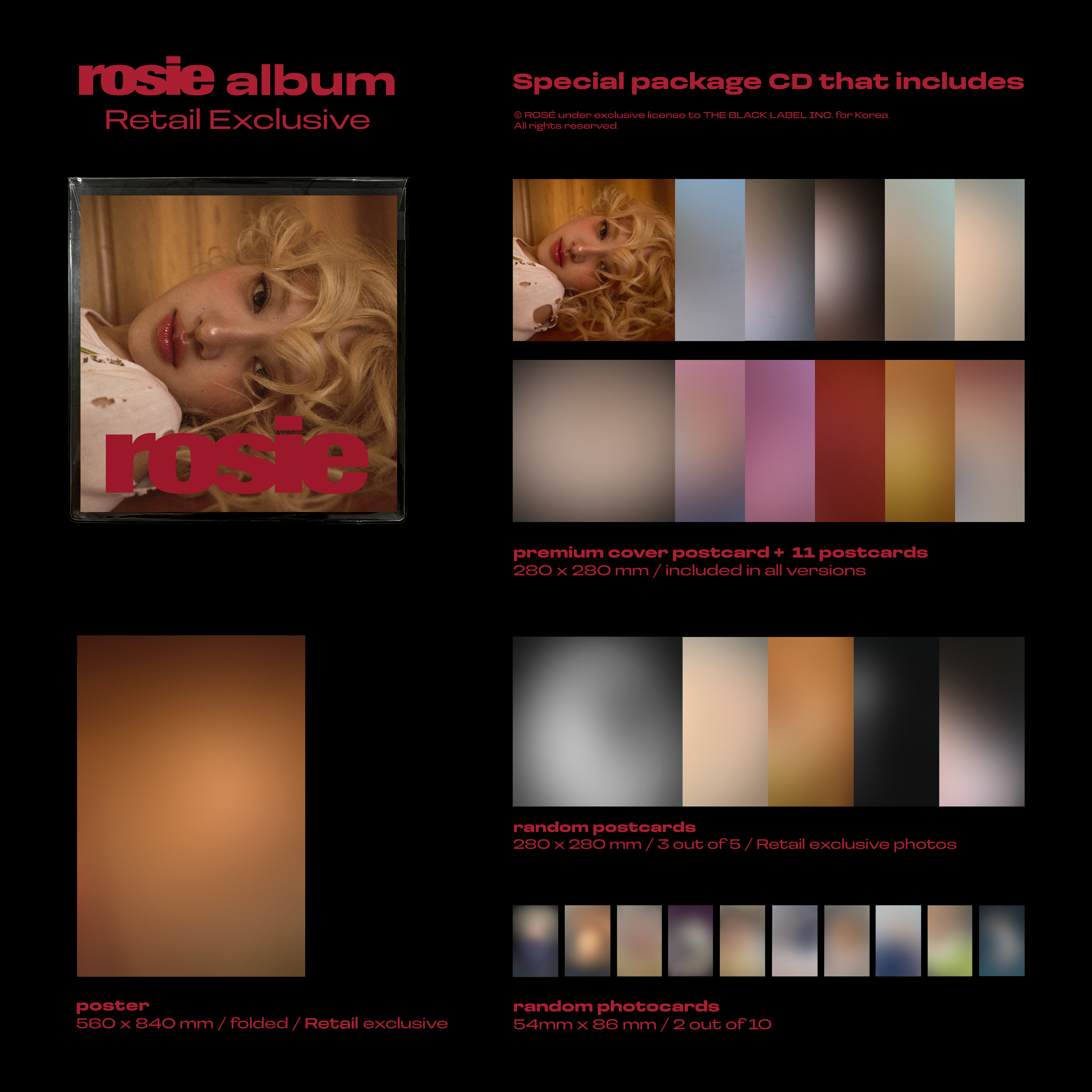 ROSÉ - rosie (1st Studio Album) Retail Exclusive Ver.