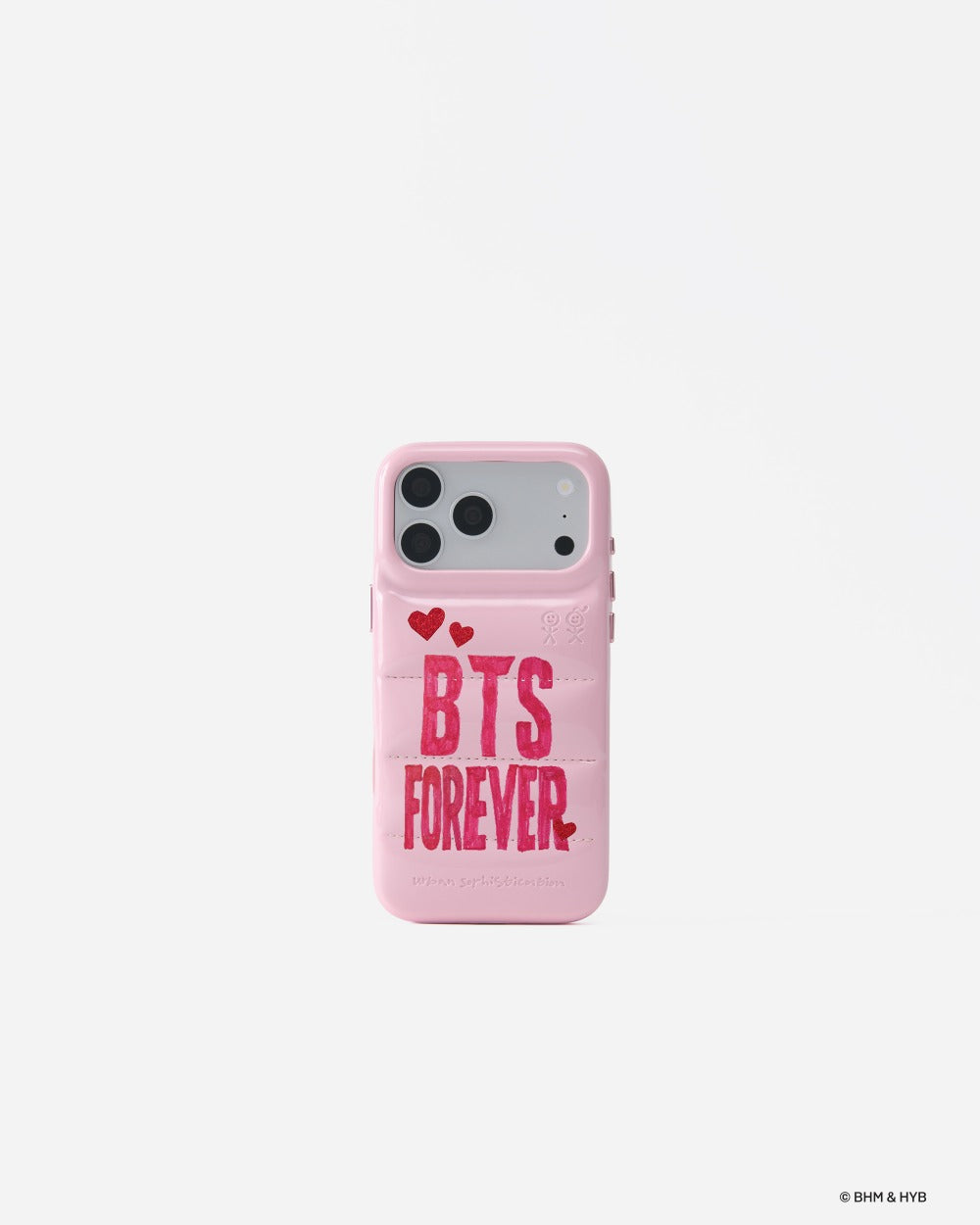 Urban Sophistication x BTS The Puffer Case BTS Poster in Baby Pink official product image