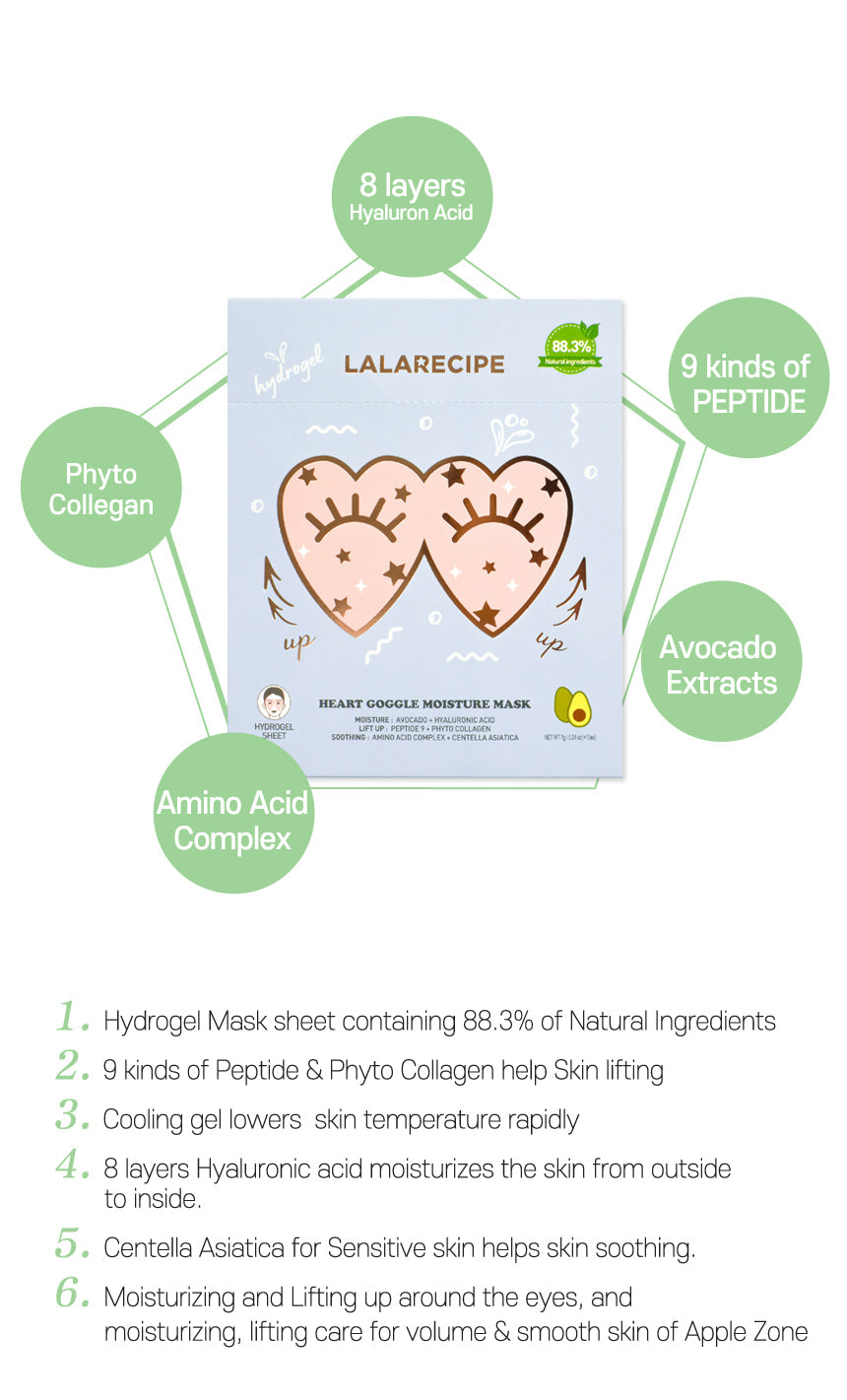 LALARECIPE - Heart Goggle Moisture Mask