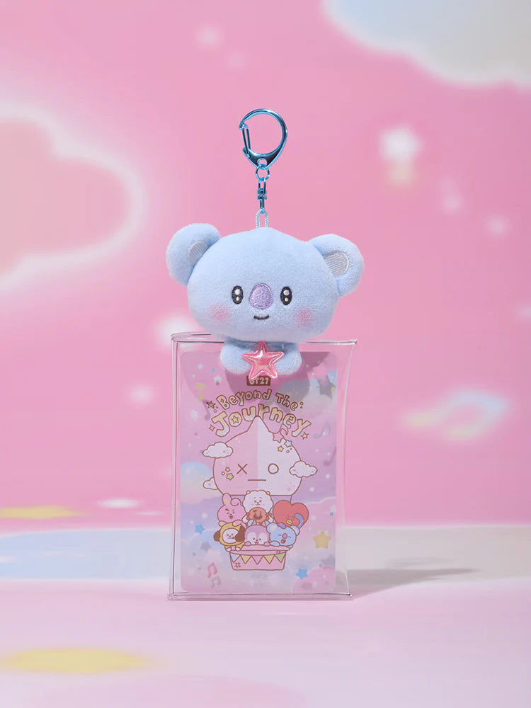 BT21 - Beyond The Journey Clear Plush Pouch Keyring - KOYA