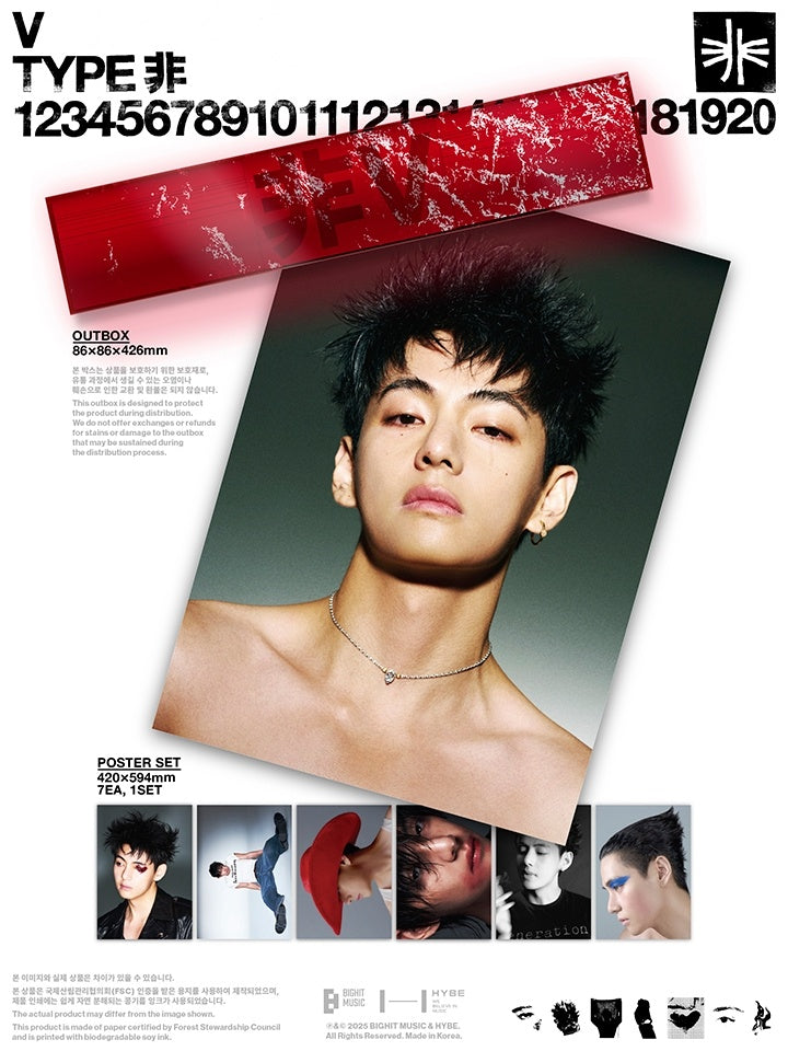V - TYPE 非 Poster Set [Pre-Order]