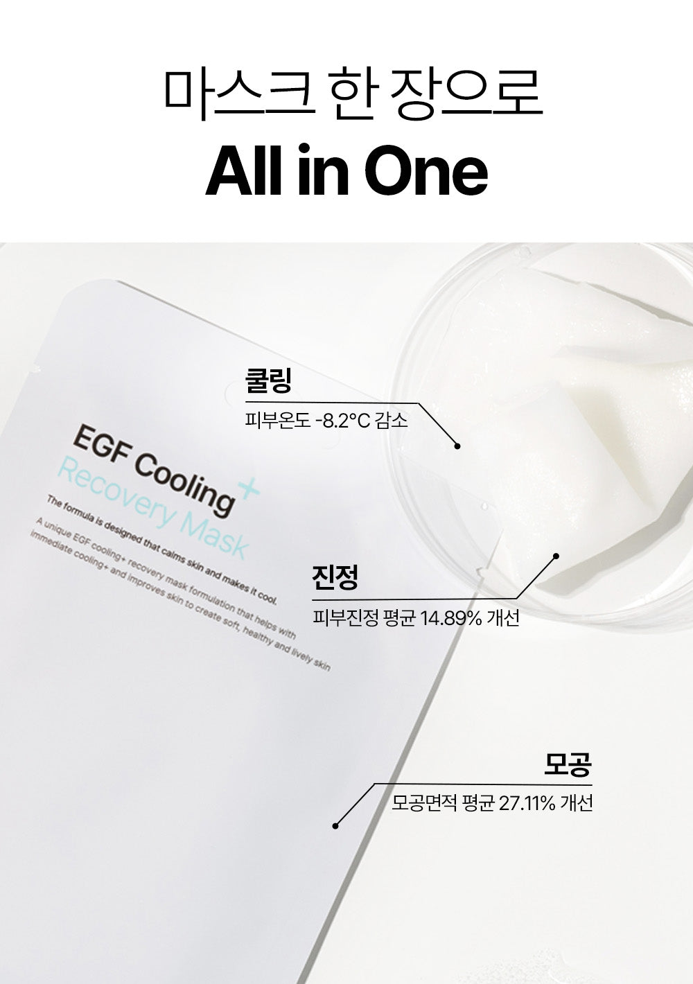 poesia - EGF Cooling+ Recovery Mask (25ml × 5ea)