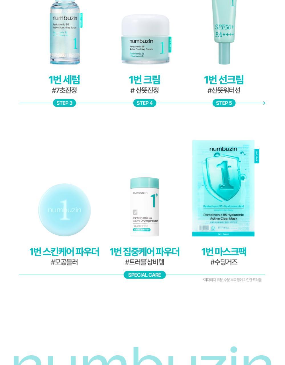 numbuzin - No.1 Pantothenic B5 Active Soothing Serum 50ml + Refill 50ml