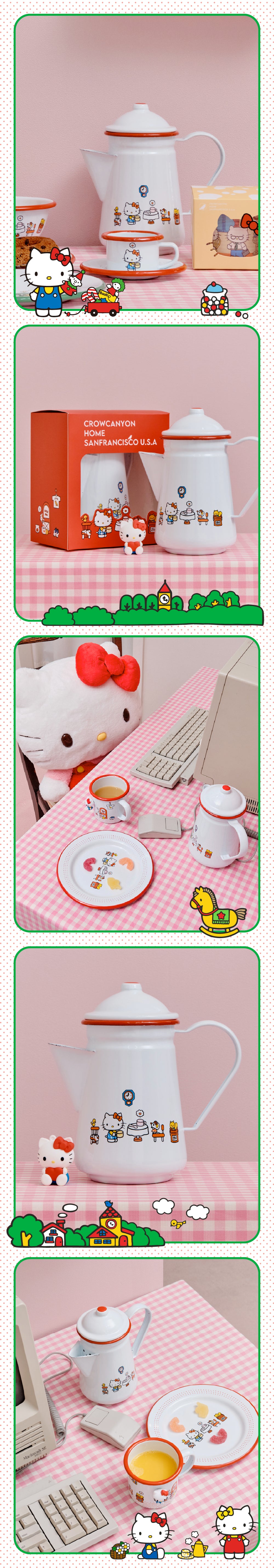 CROW CANYON - Tea Pot (Hello Kitty Edition)