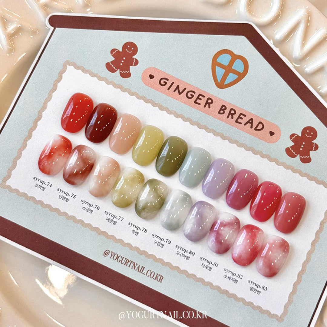 YOGURT NAIL - Gingerbread Syrup Gel (10-Color Set) - YOGURT NAIL – NUMI ...