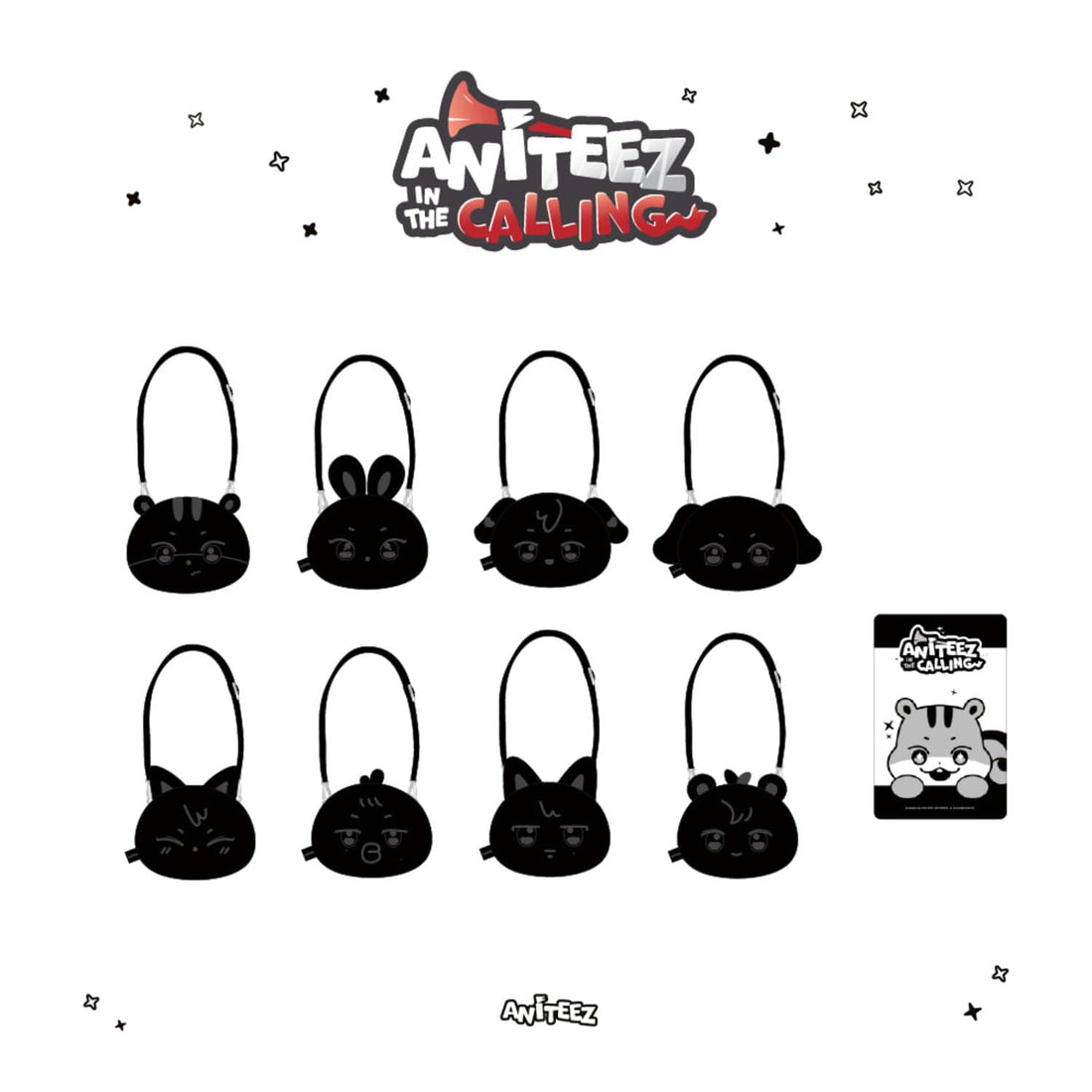 ATEEZ Aniteez Face Pouch Bag - JJONGbear