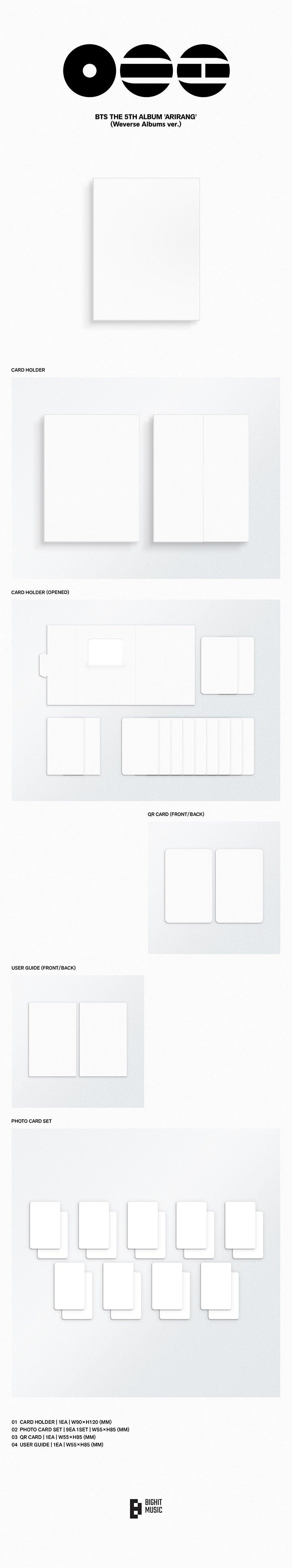 BTS - 5th Album *ARIRANG* (Weverse Albums Ver.) [Pre-Order]