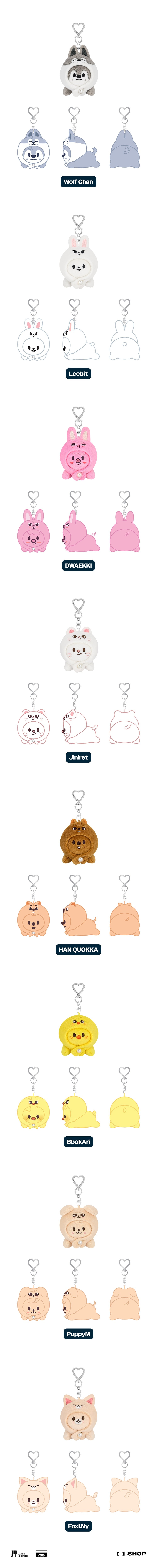 Stray Kids - [dominATE : celebrATE] SKZOO Keyring Lying Ver. [Pre-Order]