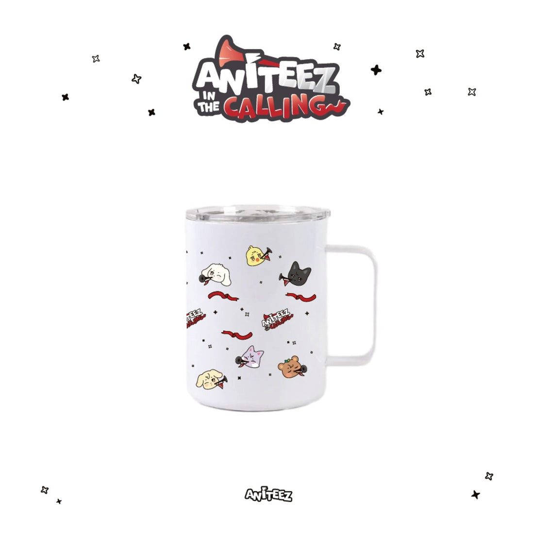 ATEEZ Aniteez Stainless Mug - JJONGbear