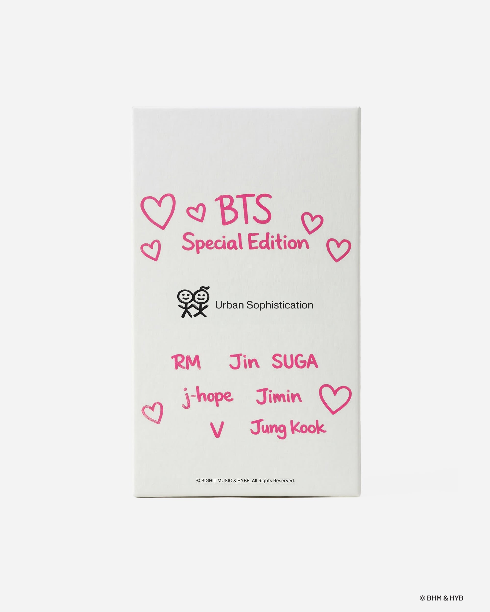 (Pre-Order) Urban Sophistication x BTS - The Puffer Case (BTS Poster in Baby Pink)