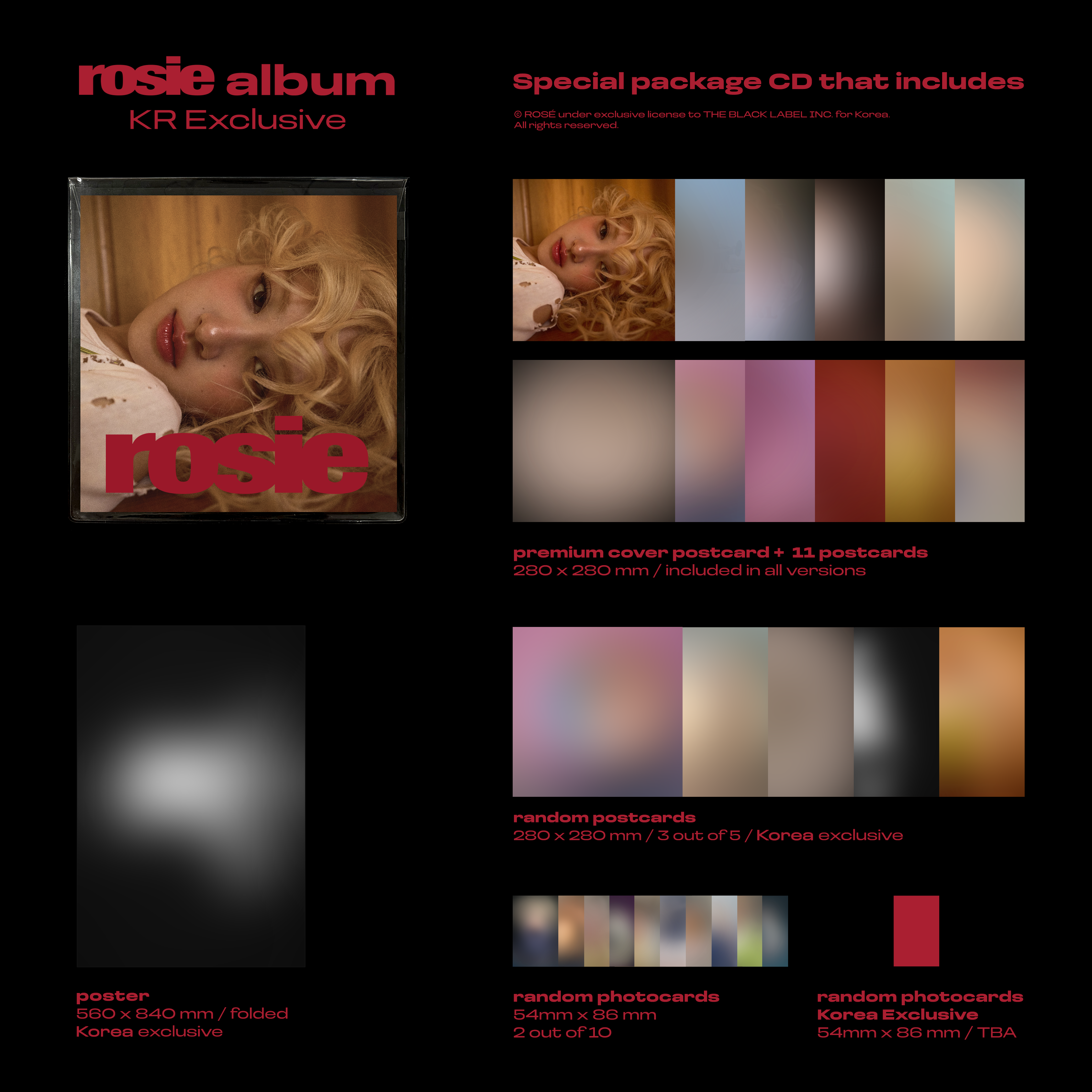 ROSÉ - rosie (First Studio Album) KR Exclusive Ver.