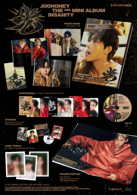 JOOHONEY - 2nd Mini Album INSANITY