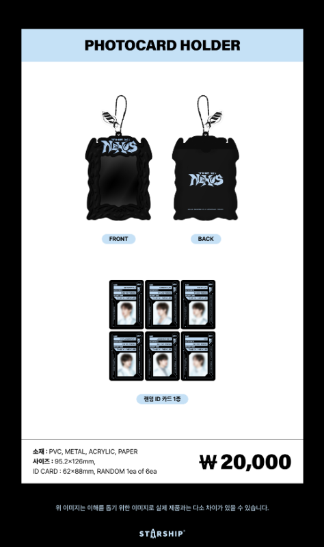 MONSTA X - [2026 WORLD TOUR THE X : NEXUS] Photocard Holder