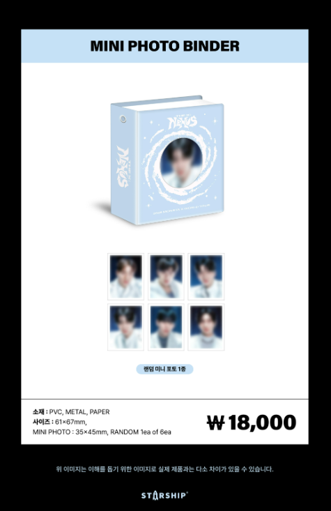 MONSTA X - [2026 WORLD TOUR THE X : NEXUS] Mini Photo Binder