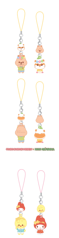 [PRE-ORDER] Stray Kids - Mini Figure Couple Keyring (SKZOO x Sanrio Characters)