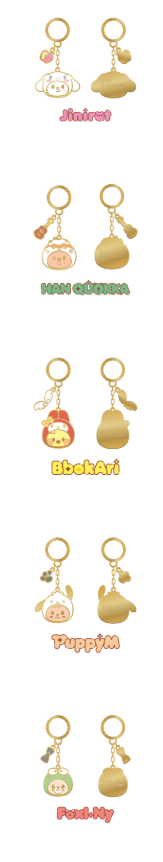 [PRE-ORDER] Stray Kids - Mini Figure Couple Keyring (SKZOO x Sanrio Characters)