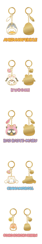 [PRE-ORDER] Stray Kids - Mini Figure Couple Keyring (SKZOO x Sanrio Characters)