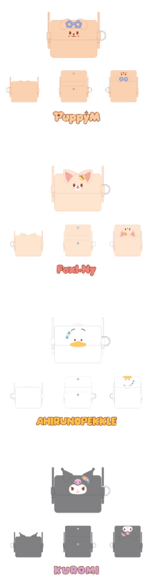 [PRE-ORDER] Stray Kids - Card Wallet Cross Bag (SKZOO x Sanrio Characters)
