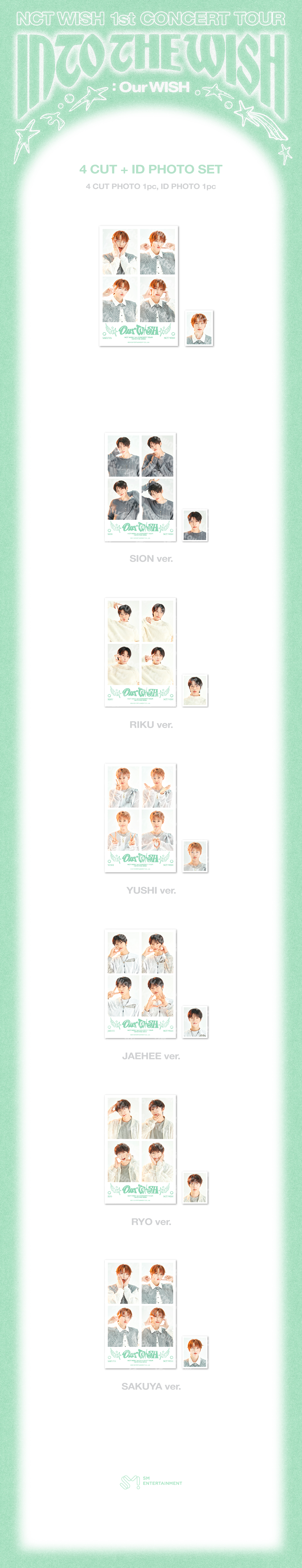 NCT WISH - INTO THE WISH : Our WISH (4-Cut + ID Photo Set)