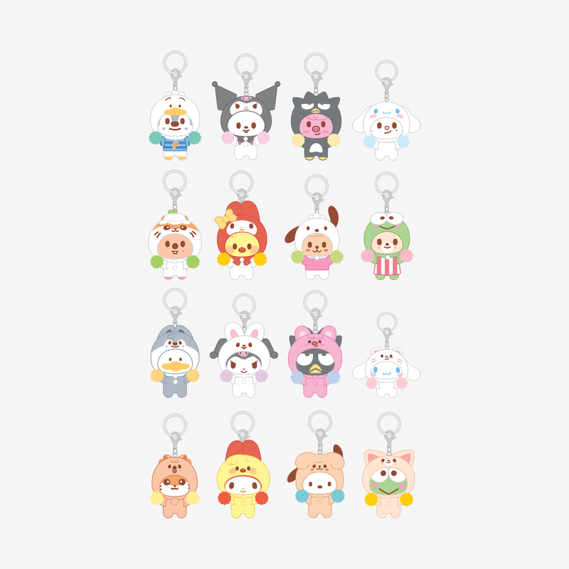 [PRE-ORDER] Stray Kids - Secret Flocked Figure Keyring (Cheer Up Ver.) (SKZOO x Sanrio Characters)