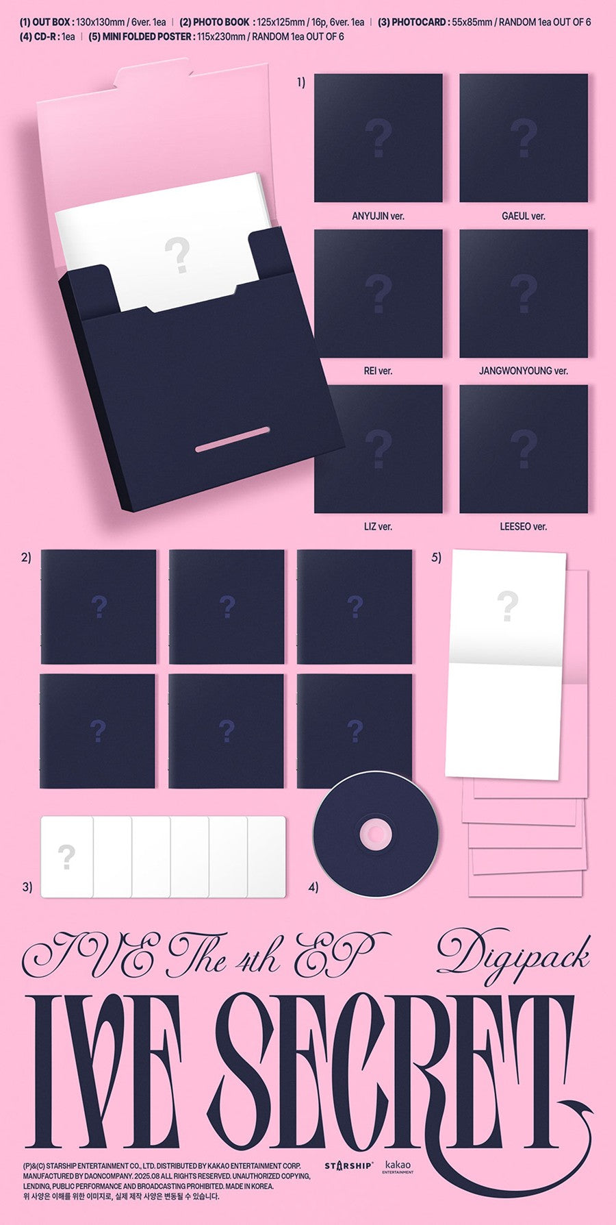 IVE – IVE SECRET (4th EP) Digipack Ver. Limited