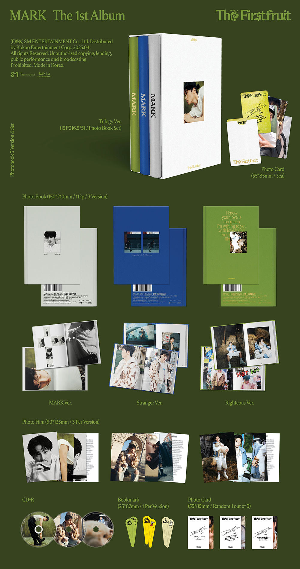 MARK - The Firstfruit (1st Album) Photobook Ver.