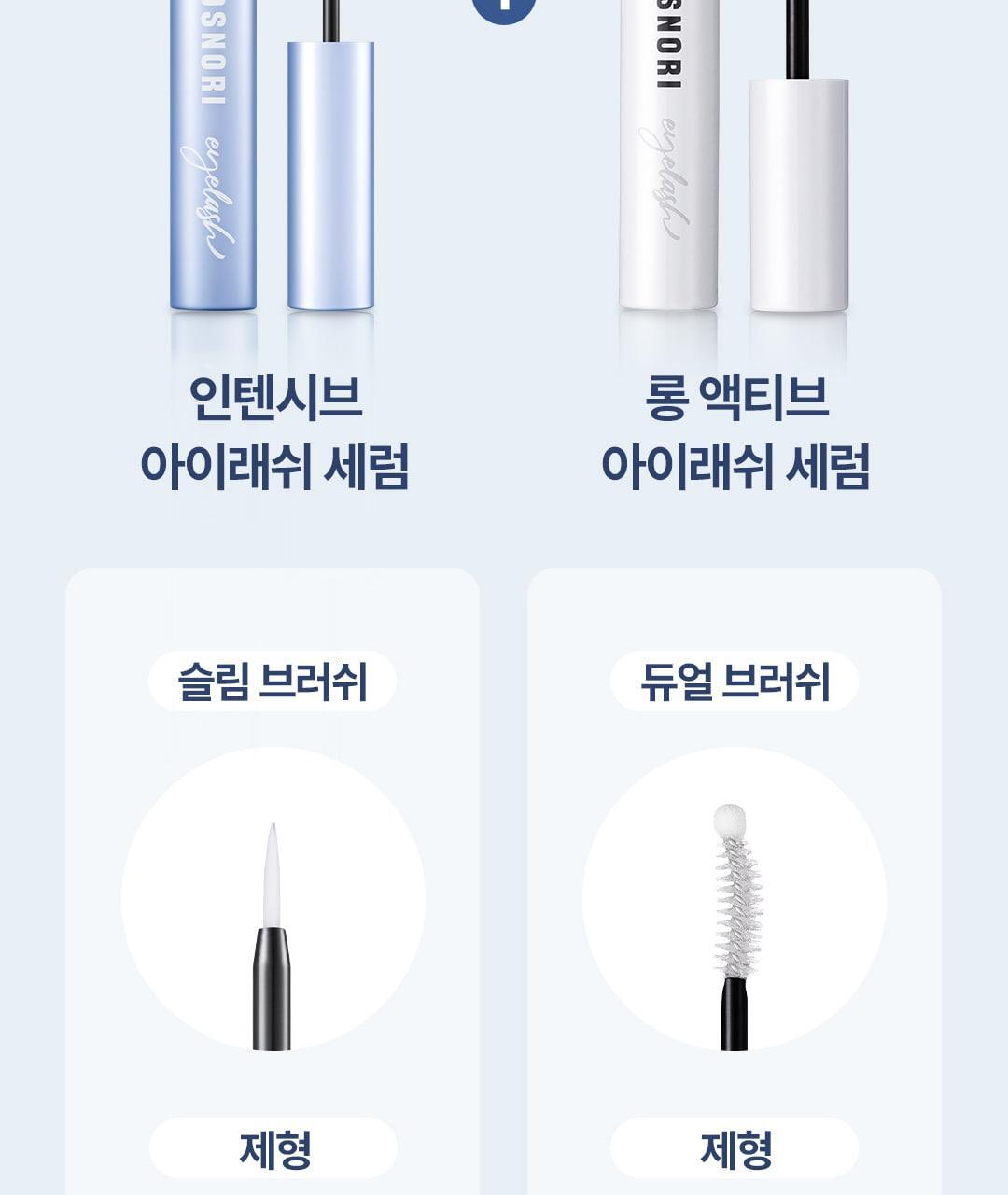 COSNORI - Easy Brow Changer (5ea) + Eyelash Serum Roll-On 6ml