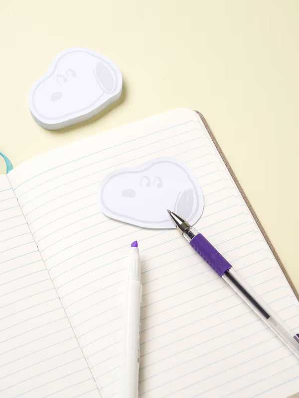 Daiso - Peanuts Vintage Snoopy Sticky Memo Pad (70 Sheets)