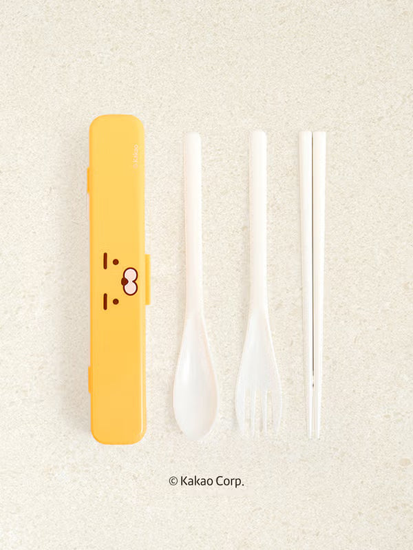 DAISO - Little Kakao Friends Portable Cutlery Set (Spoon, Fork & Chopsticks)