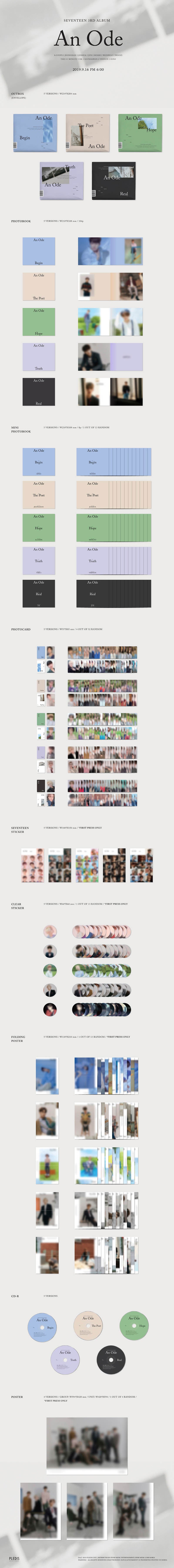 SEVENTEEN – An Ode (3rd Full Album)