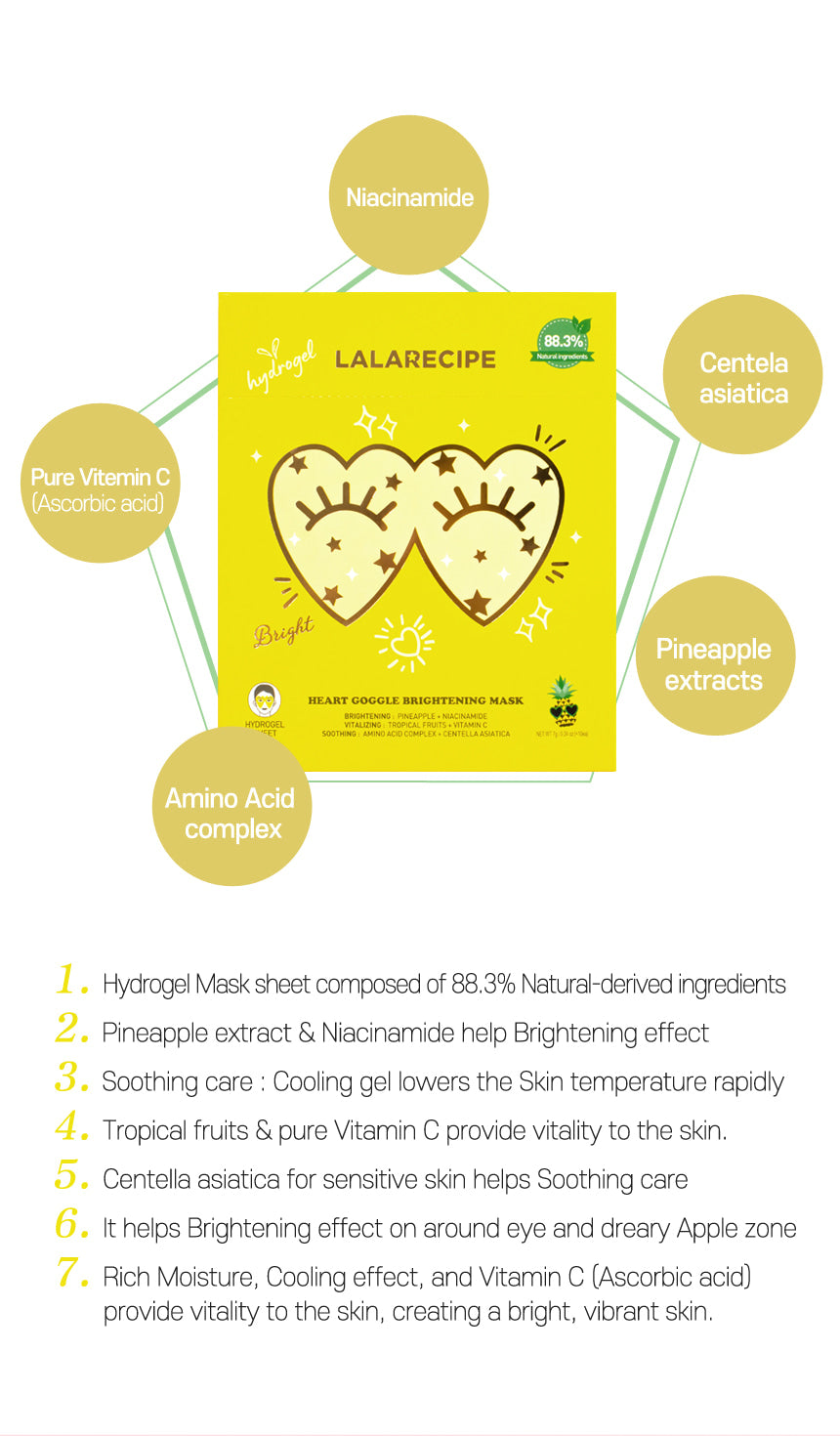 LALARECIPE - Heart Goggle Brightening Mask
