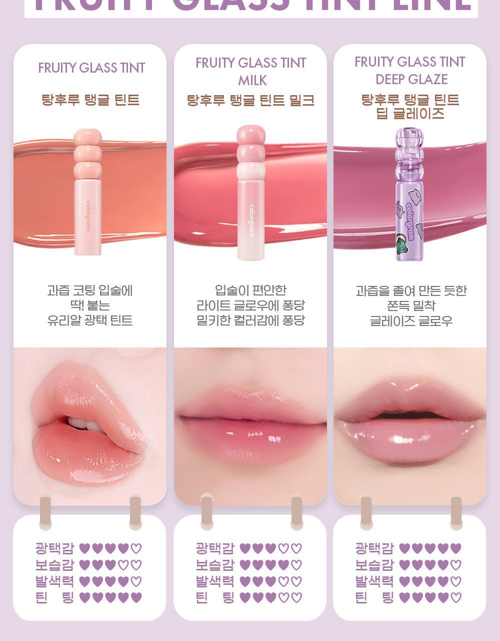 COLORGRAM - Fruity Glass Tint Deep Glaze (8 Colors) (Pokémon Collaboration)