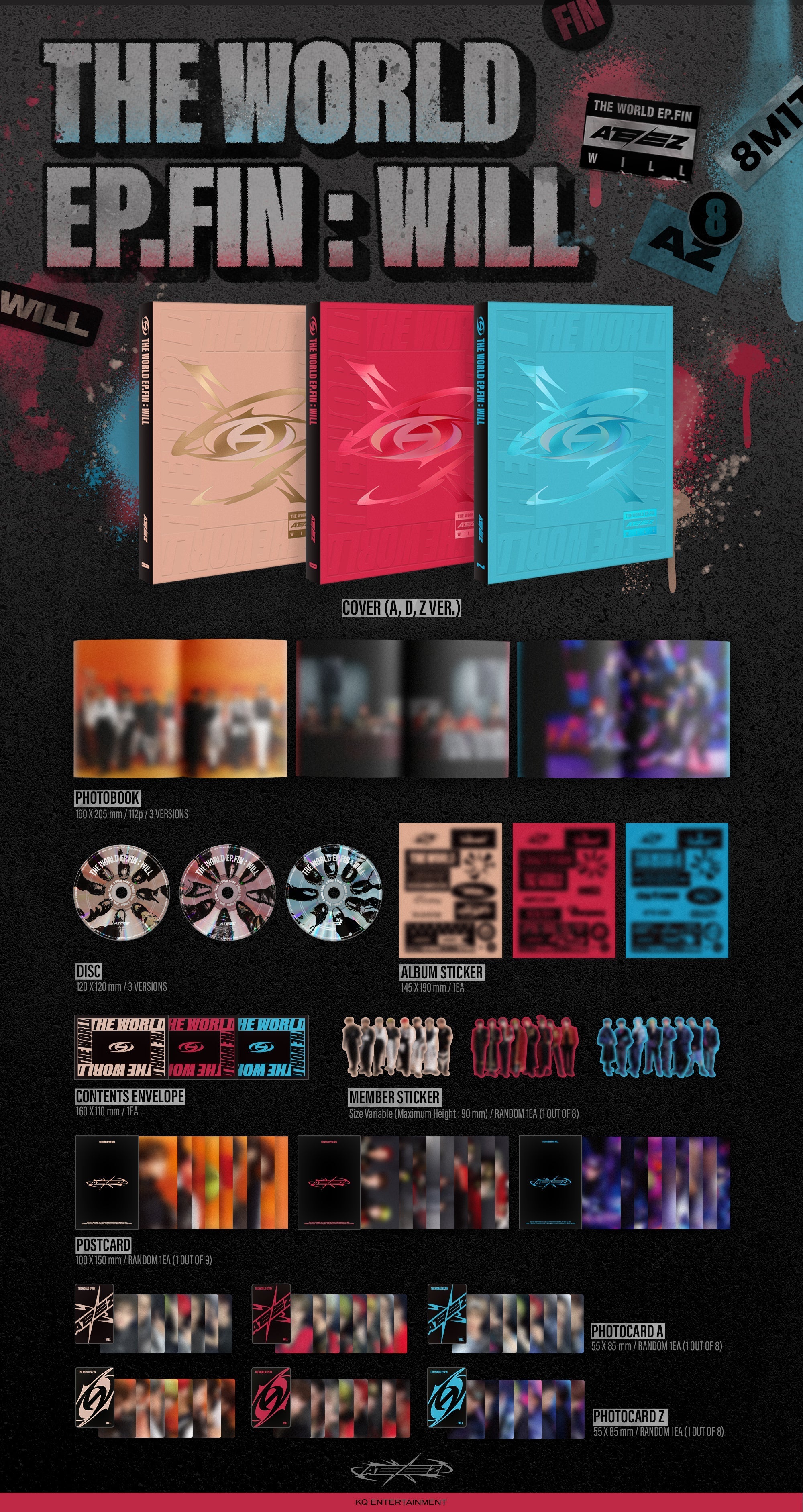 ATEEZ - THE WORLD EP.FIN : WILL (2nd Full Album)
