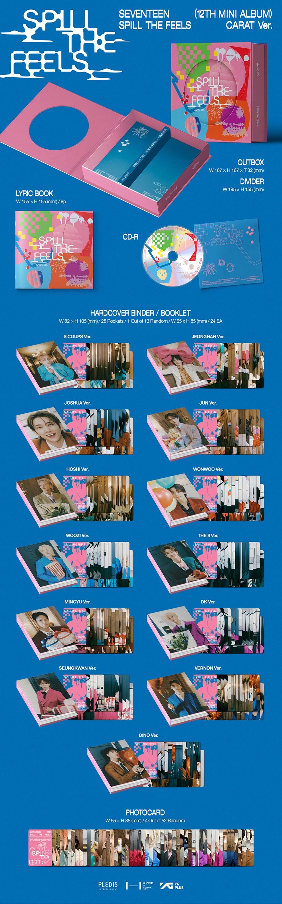 SEVENTEEN - SPILL THE FEELS (12th Mini Album) CARAT Ver.
