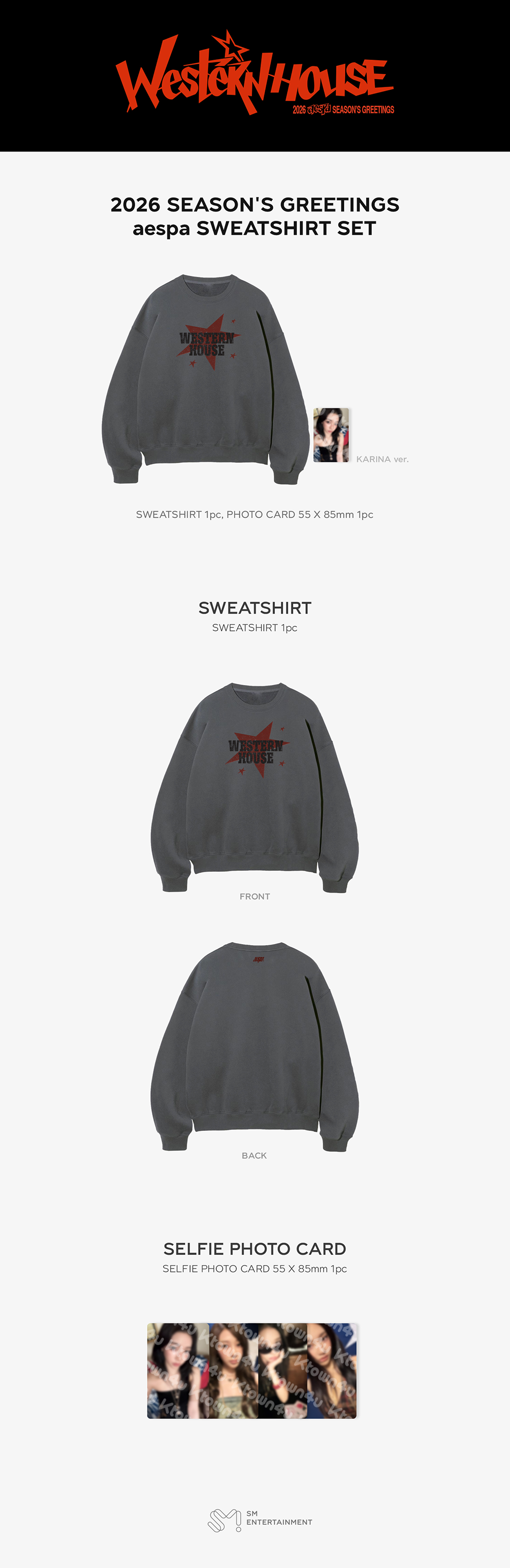 aespa - [2026 SM ARTIST SEASON'S GREETINGS MD] Sweatshirt Set