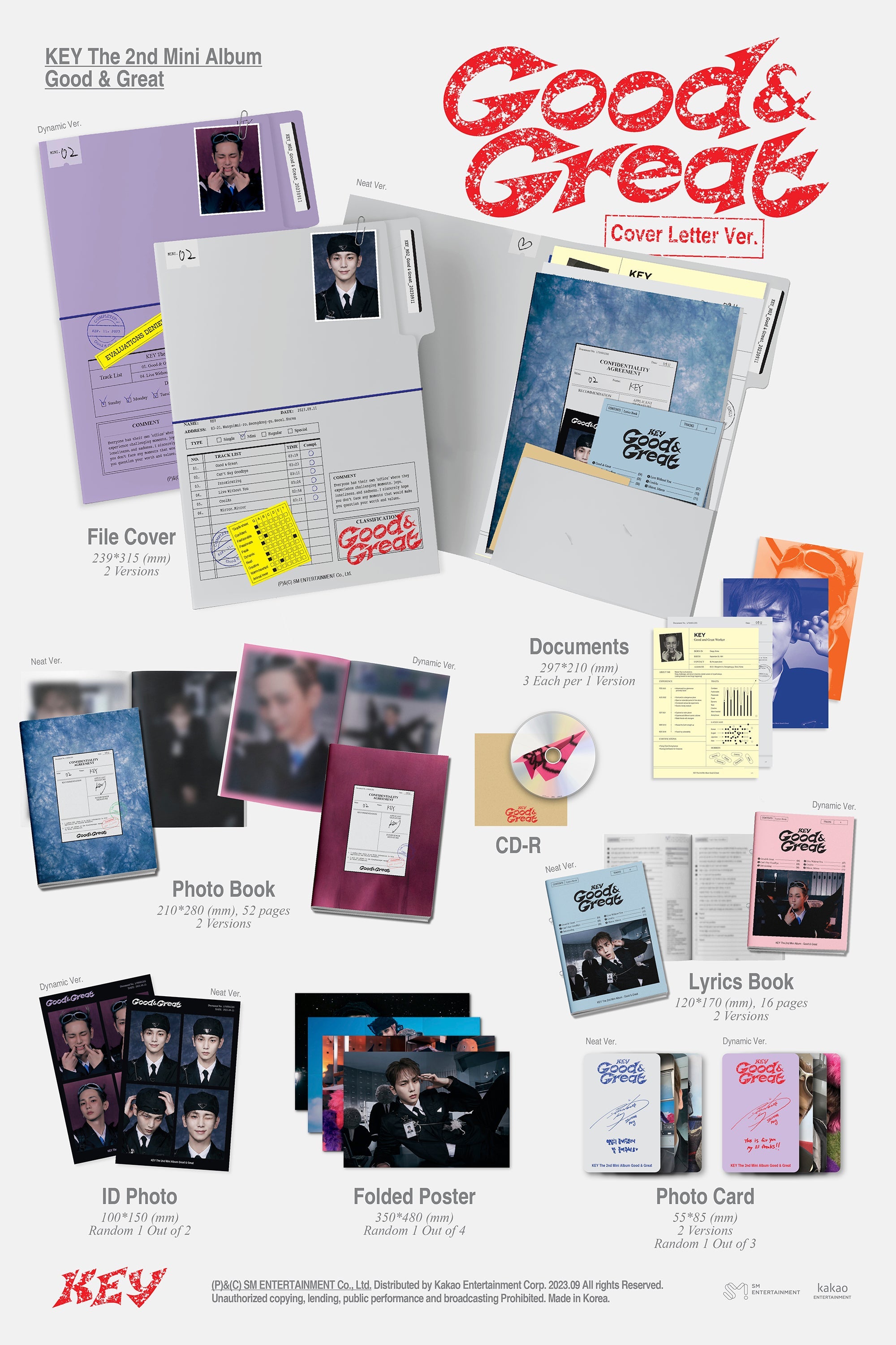 KEY - Good & Great (2nd Mini Album) Cover Letter Ver.