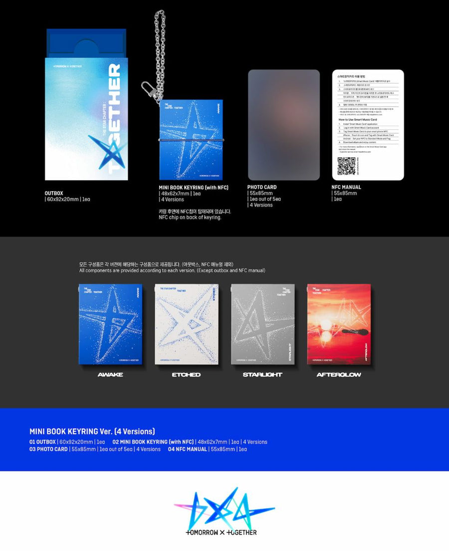 TXT - THE STAR CHAPTER : TOGETHER (4th Album) Mini Book Keyring Ver.