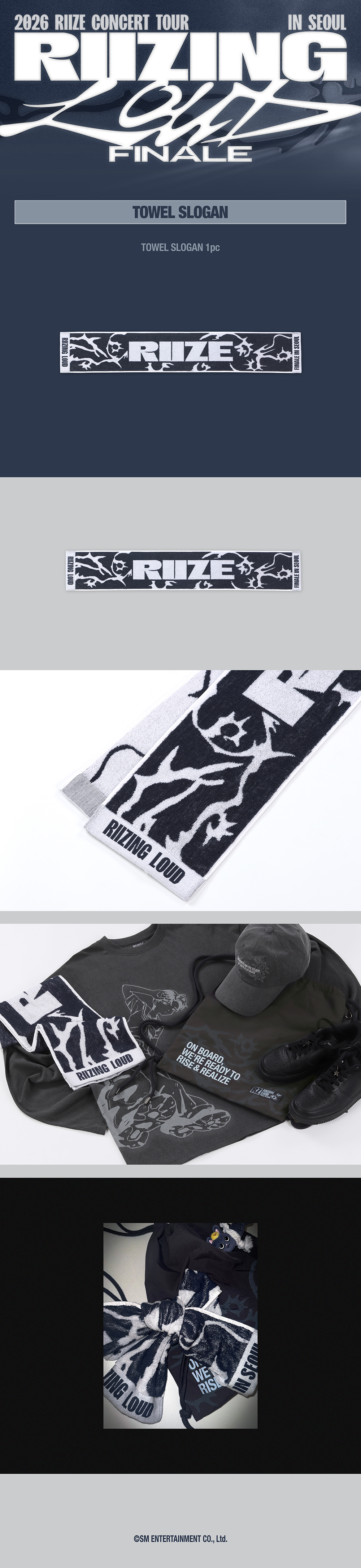 RIIZE - RIIZING LOUD Finale in Seoul Towel Slogan
