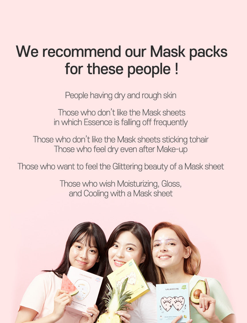 LALARECIPE - Glow Face Moisture Mask